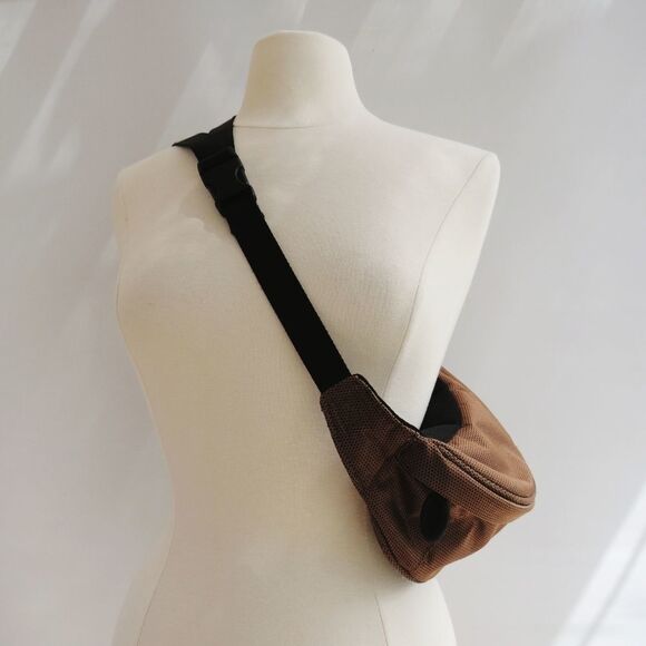 Tumi Womens Mens Unisex Bronze Brown Structured Travel Waist Fanny Pack - Picture 3 of 16